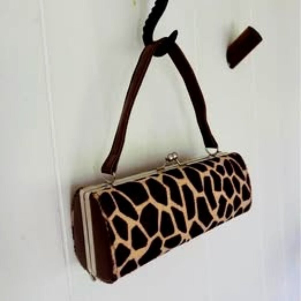 Faux Giraffe Purse